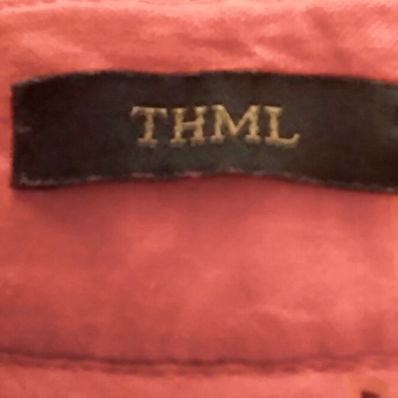 THML Embroidered Boho Shorts in Orange/Navy Size Medium - Picture 3 of 3